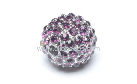 Crystal Pave Alloy Beads