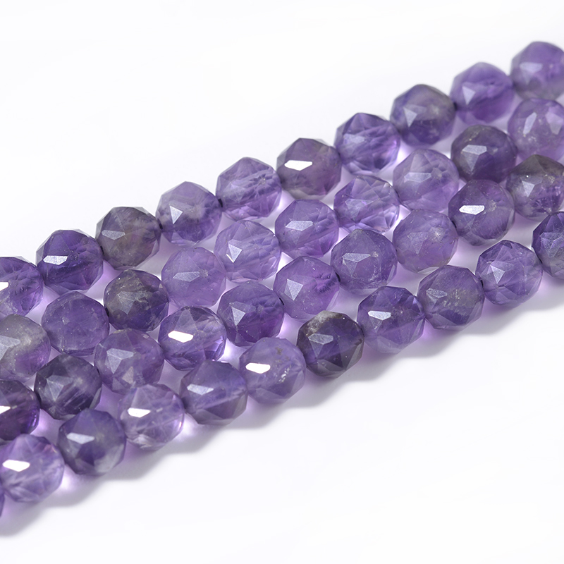 Gemstone Star Faceted Beads