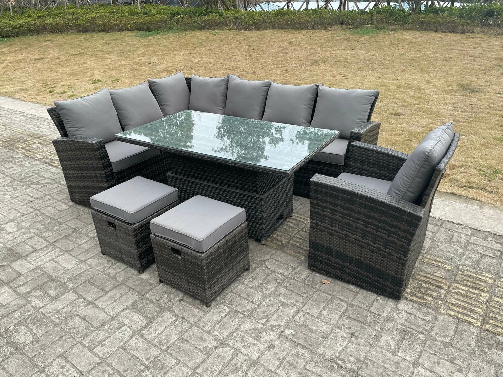 Bermuda 9 store seater garden rattan