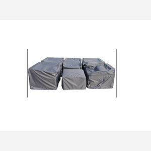 Black high density PVC rattan furniture rain cover