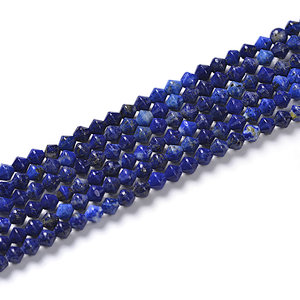 Lapis Lazuli Faceted Bicone Beads