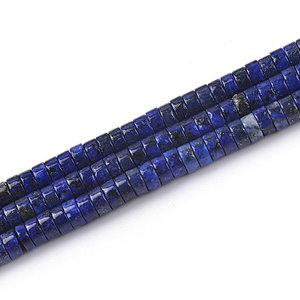 Dyed Natural Lapis Wheel Beads