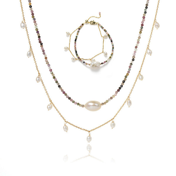 Hematite Beads Bracelet and Necklace Set