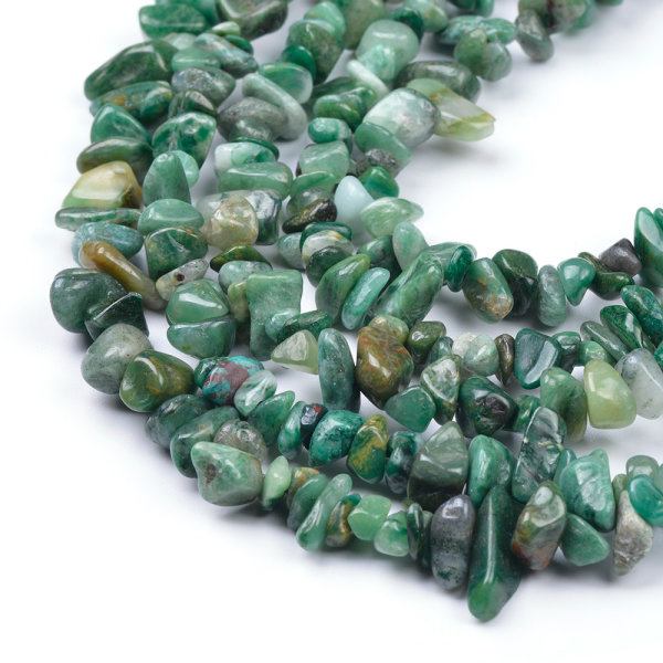 African Jade Chips, 32 Inches Long