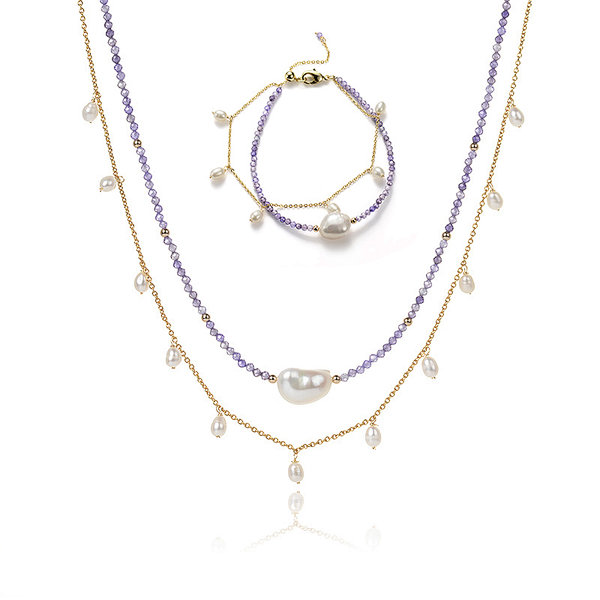 Tourmaline Beads Bracelet and Necklace Set