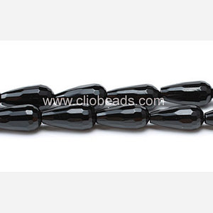 A Grade Black Onyx Faceted Round Drops