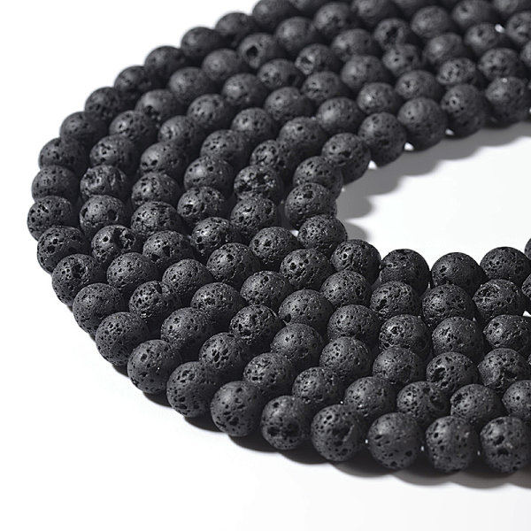 Lava Rock Round Beads