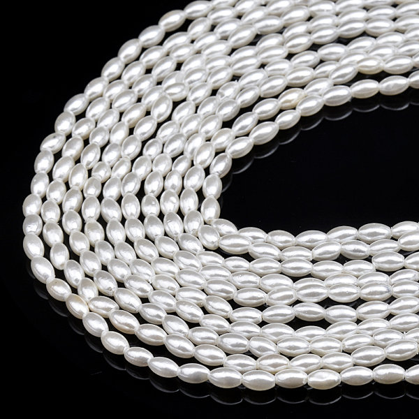 White Shell Pearl Rice Beads