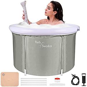 Fimous Inflatable Foldable Bathtub Adult SPA and Ice Bath Home Soaking Bath tub